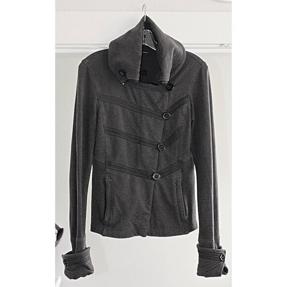 Lululemon - Admiral Jacket in Military Grey, sz 6 - Cotton Fleece, 6 - RARE - Picture 7 of 10